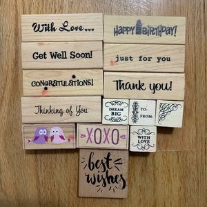 Rubber stamps bundle